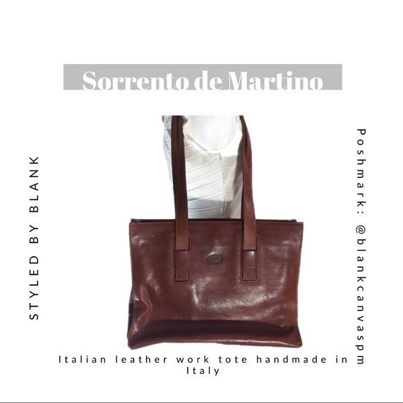 Sorrento Other - Sorrento de Martino Italian Leather Work Bag